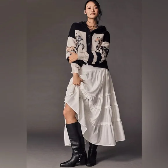 Anthropologie Pilcro Horse Graphic Cardigan Sweater - Picture 3 of 3